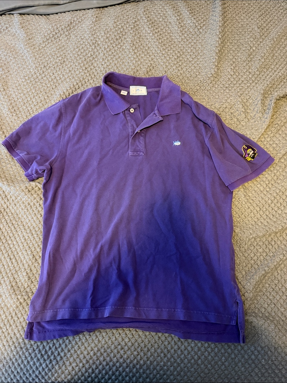 East Carolina University (ECU) Southern Tide Men's Purple Polo